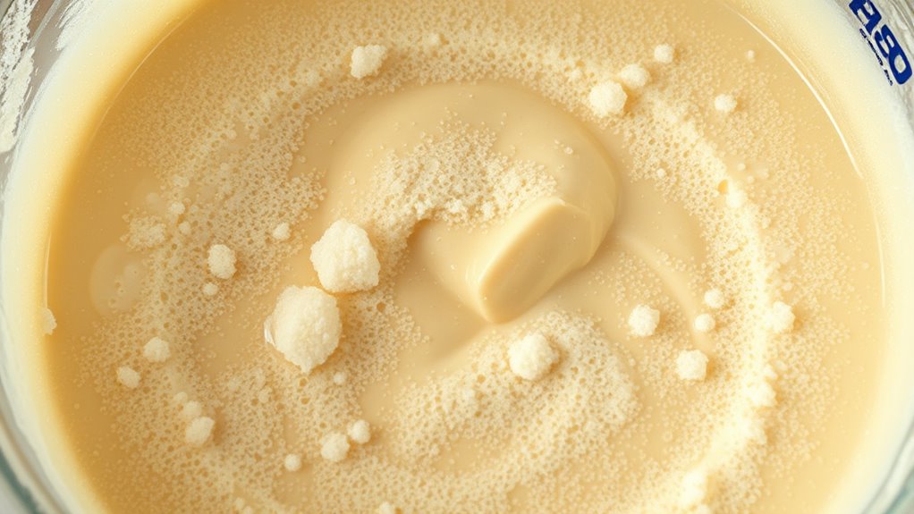 gentle mixing prevents over aeration