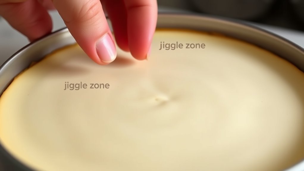 gently shake for doneness