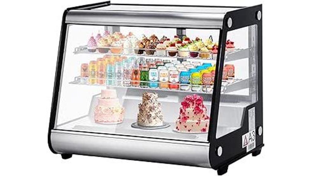 glass door dessert refrigerator