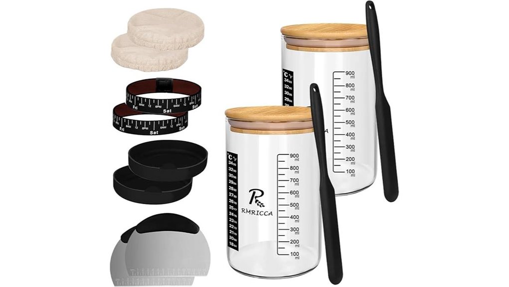 glass lid sourdough jar