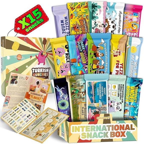 International Snack Box with Global Candies and Treats
