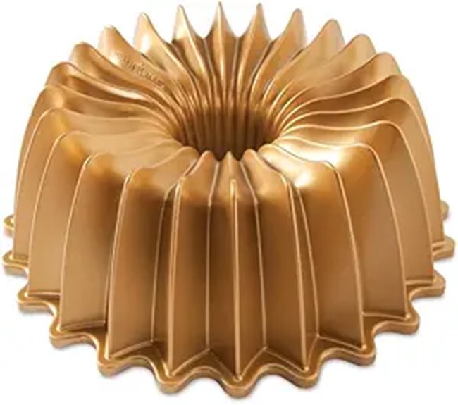 Nordic Ware Brilliance Bundt 10 Cup Gold