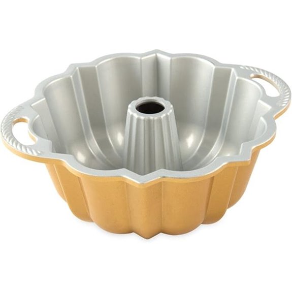 Nordic Ware Anniversary Bundt 6 Cup Gold