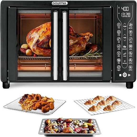 Gourmia Air Fryer Toaster Oven with 17 Presets