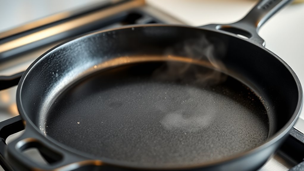 gradually heat cast iron