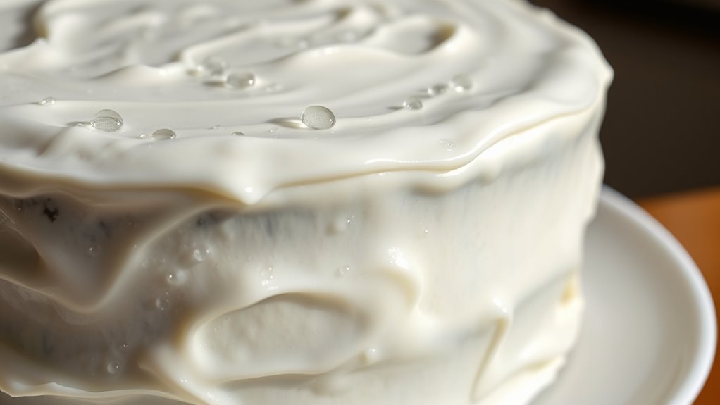 gradually warm cake before serving