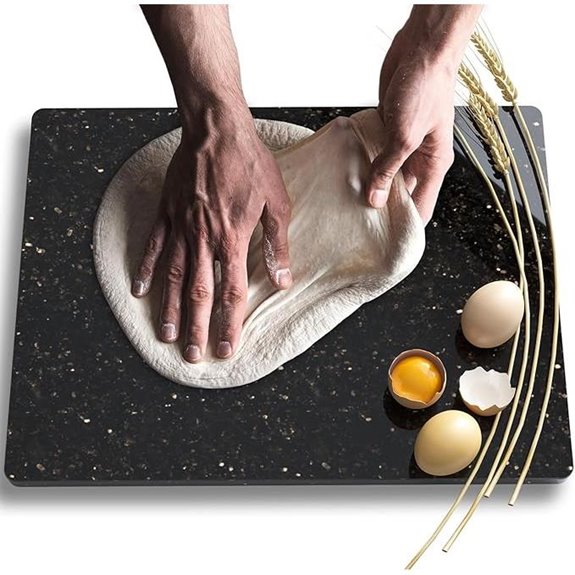 Natural Granite Cutting Board with Non-Slip Feet