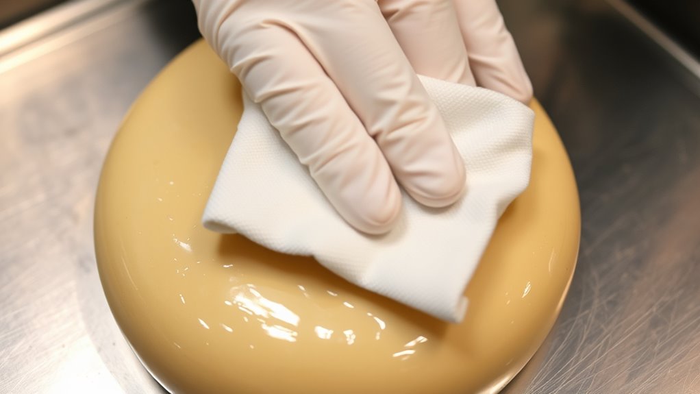 grease buildup on pastry