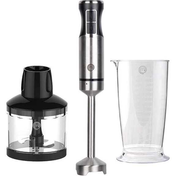 MasterChef Handheld Immersion Blender with Chopper
