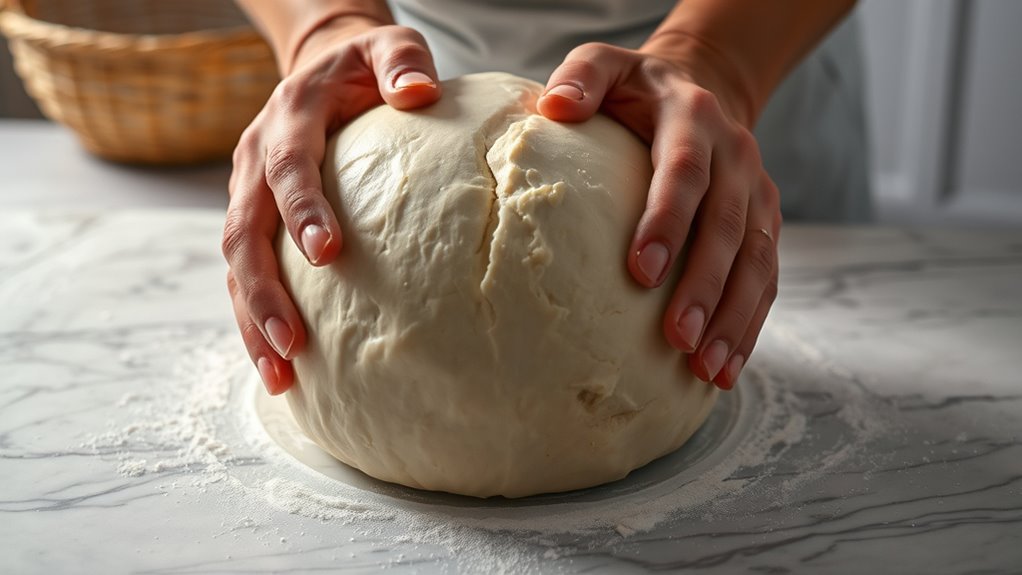 handle dough gently always