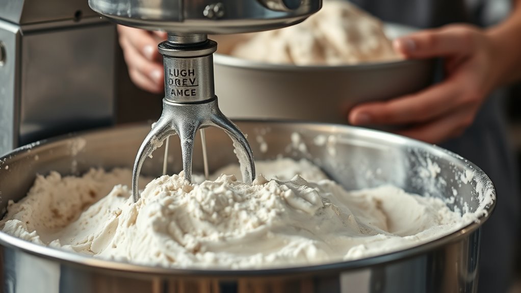 handle heavy dough carefully