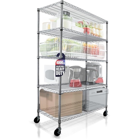 Heavy Duty Wire Rack 5-Tier 48x24x76 NSF Certified