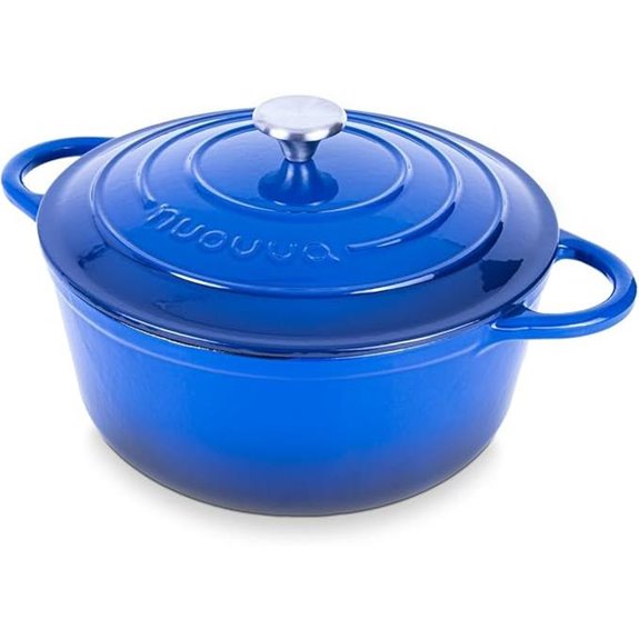 Nuovva Enamel Cast Iron Dutch Oven 6.4 Qt