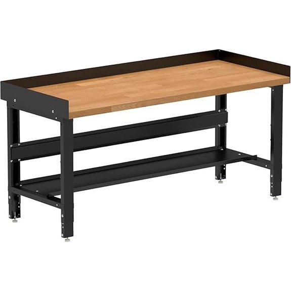 Borroughs 72 Heavy-Duty Industrial Workbench with Shelf