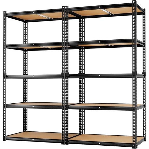 LEVELEVE 5-Tier Heavy Duty Metal Storage Shelves