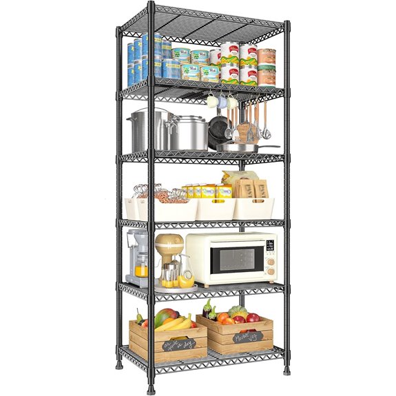 REIBII 72 Heavy-Duty Metal Garage Shelving