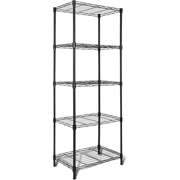 Whitmor 5-Tier Heavy Duty Metal Shelving Unit