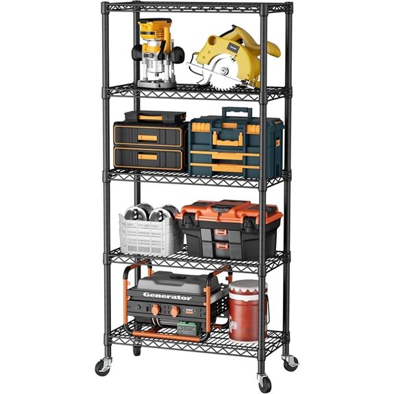 SINGAYE 5-Shelf Heavy Duty Metal Storage Rack