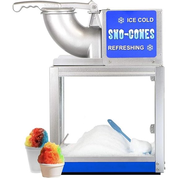 Paragon Simply-A-Blast Heavy Duty Snow Cone Machine Silver Standard