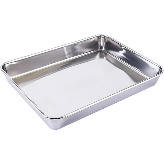 Heavy Duty Stainless Steel Baking Sheet (16x12.5 inches)