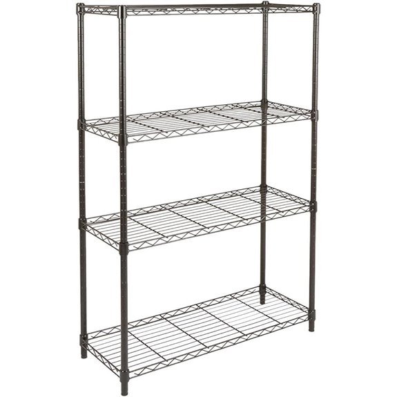 Amazon Basics Adjustable Heavy Duty Steel Wire Shelving