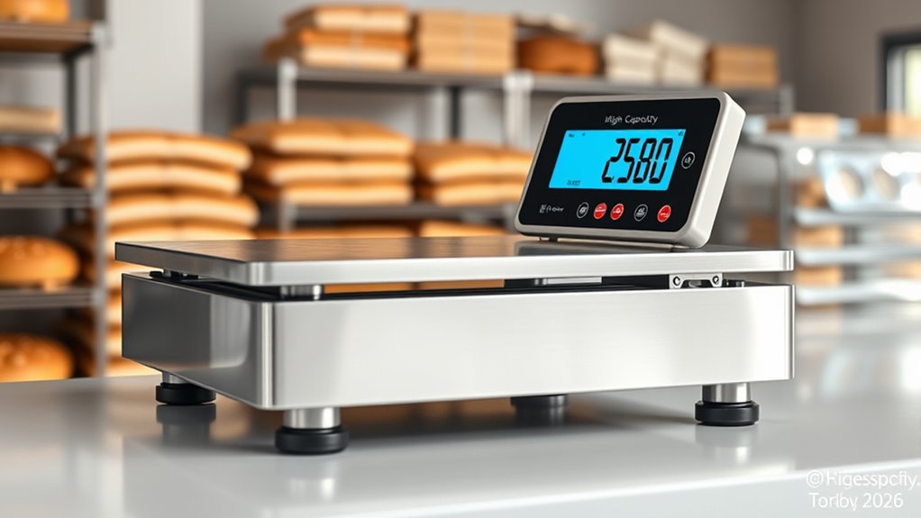 high capacity bakery scale