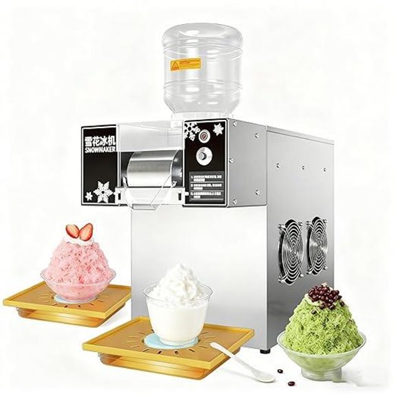 132LBS/24H Commercial Snowflake Ice Machine