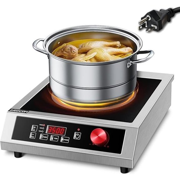 3500W Commercial Induction Cooktop with Digital Control