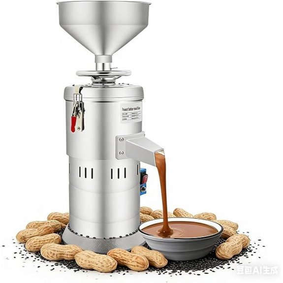 Peanut Butter Maker 1100W Stainless Steel Grinder