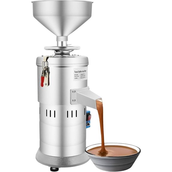 Commercial Peanut Butter Machine 1100W Low Noise Grinder