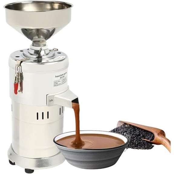 Commercial Peanut Butter Machine 1100W Low Noise Grinder