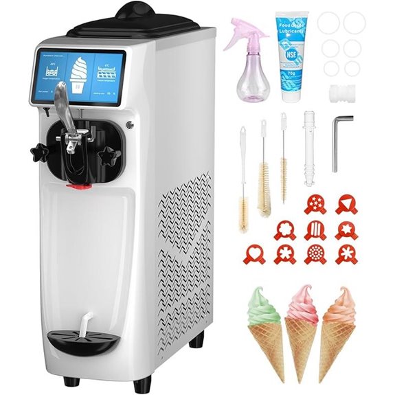 Soft Serve Ice Cream Machine with 7-Inch Screen