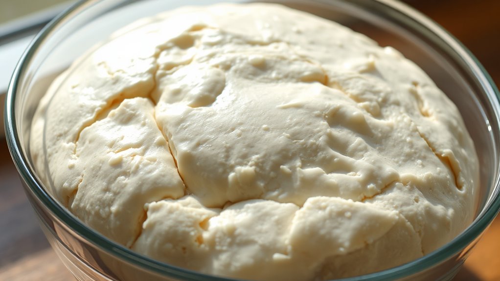 identify dough over expansion visually