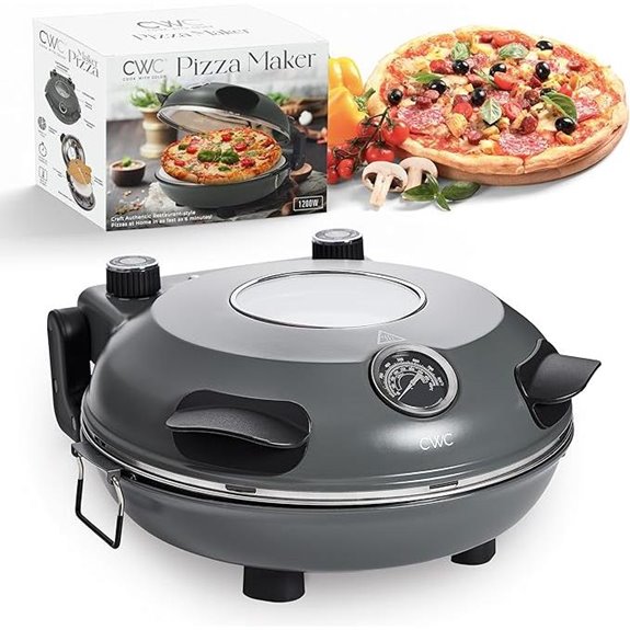 Cook With Color Indoor Pizza Oven with Peel