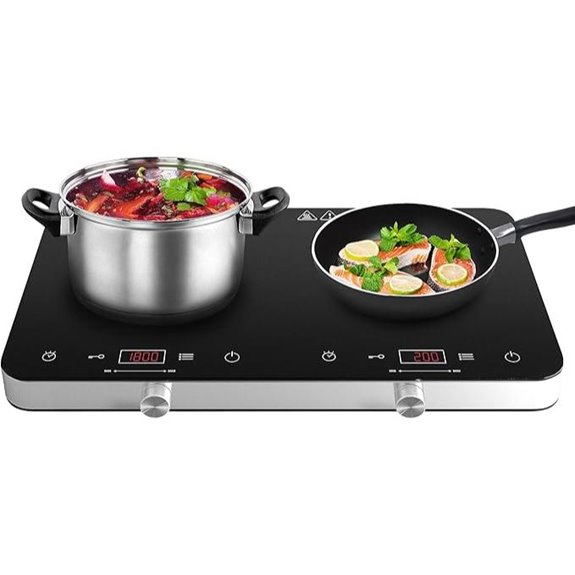 Double Induction Cooktop with Safety Lock & Timer