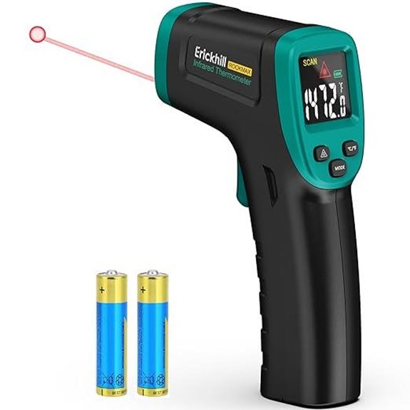 ERICKHILL Infrared Thermometer Gun Non-Contact LCD