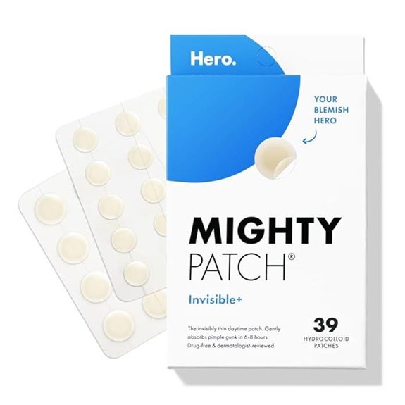 Mighty Patch Invisible+ Acne Pimple Patches (39 Pack)