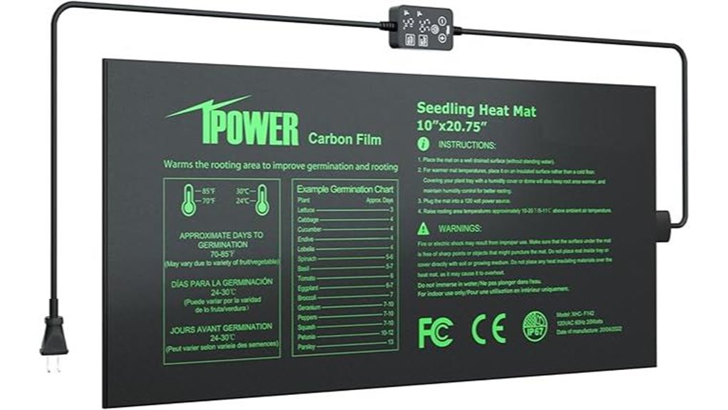ipower digital heat mat