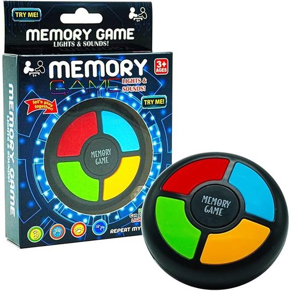 Light-Up Handheld Memory Game for Kids Ages 4-8