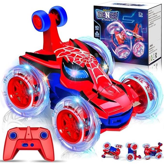 Kids RC Spider Car with Lights and Stunts