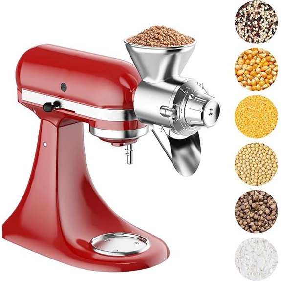 Grain Mill Attachment for KitchenAid Stand Mixer