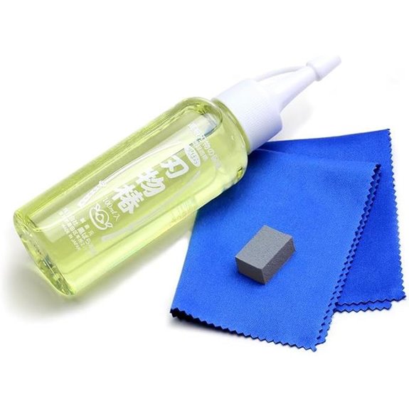 Yoshihiro Tsubaki Knife Oil with Rust Eraser & Cloth