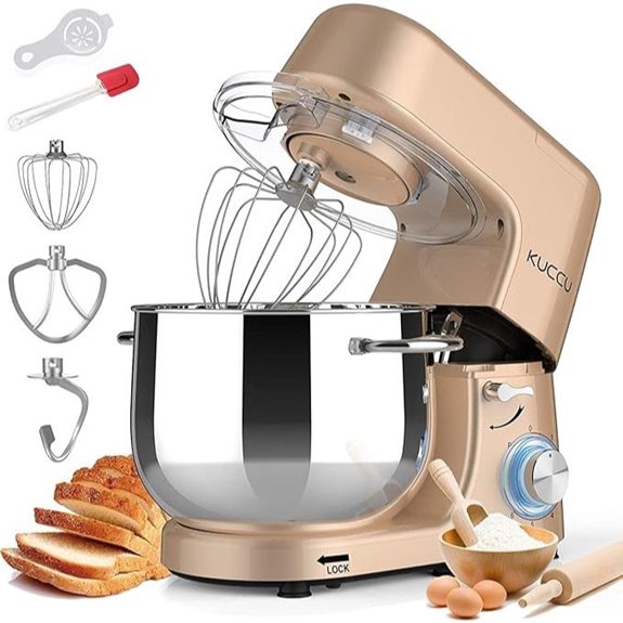KUCCU 9.5 QT Stand Mixer with Accessories