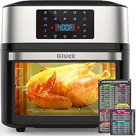 Large 20QT Air Fryer Oven with Rotisserie and Dehydrator