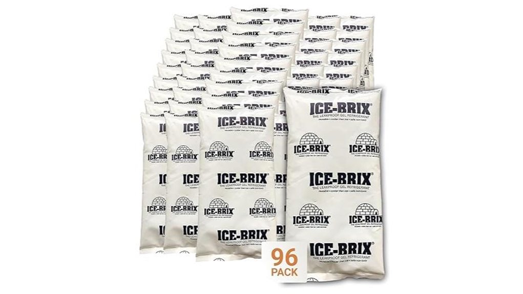 large 96 pack gel ice packs