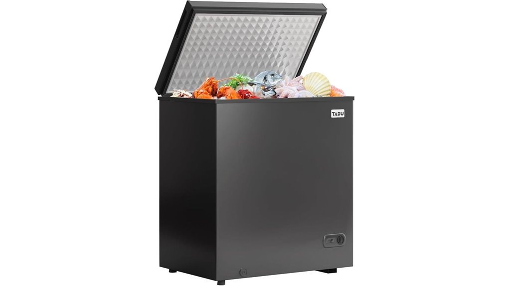 large capacity freezer with thermostat