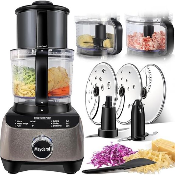 14-Cup Food Processor with Large Chute and Multiple Functions
