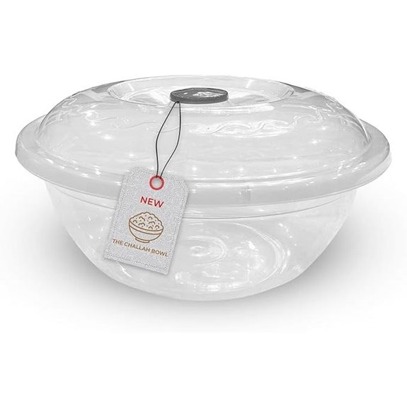 Challah Bowl with Lid 10L Non-Stick Large