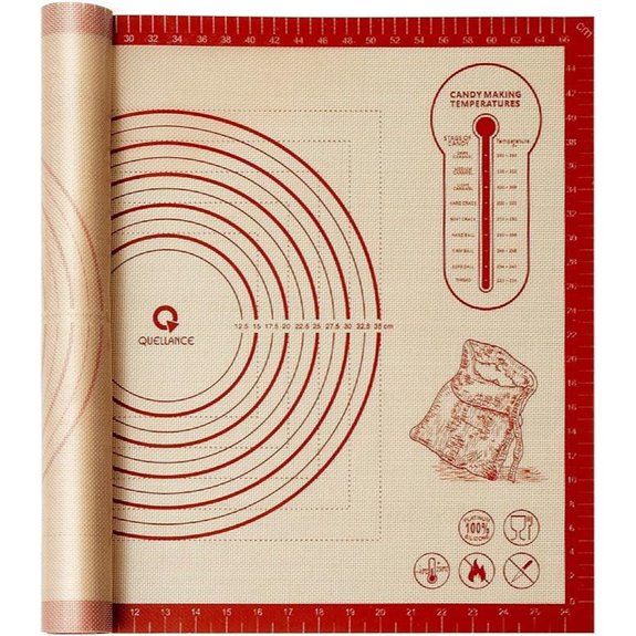 Silicone Baking Mat 28x20-Inch Nonstick Reusable Pastry Mat