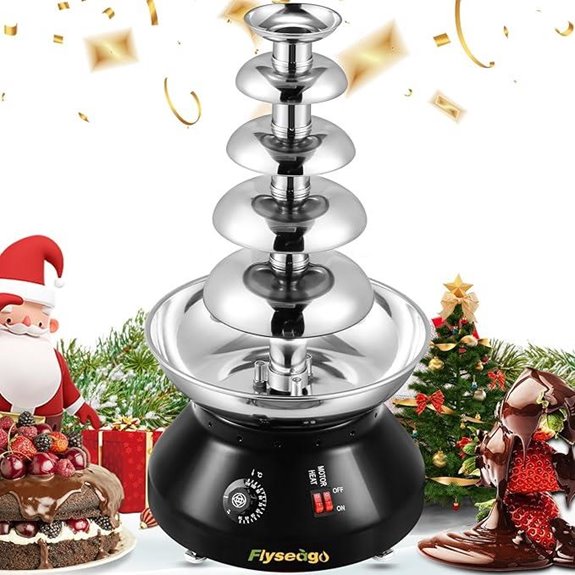 Commercial 5-Tier Chocolate Fountain for Parties